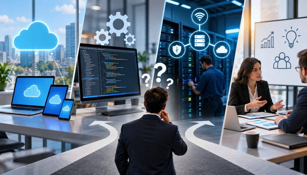 SaaS, software, managed IT, and consulting services comparison